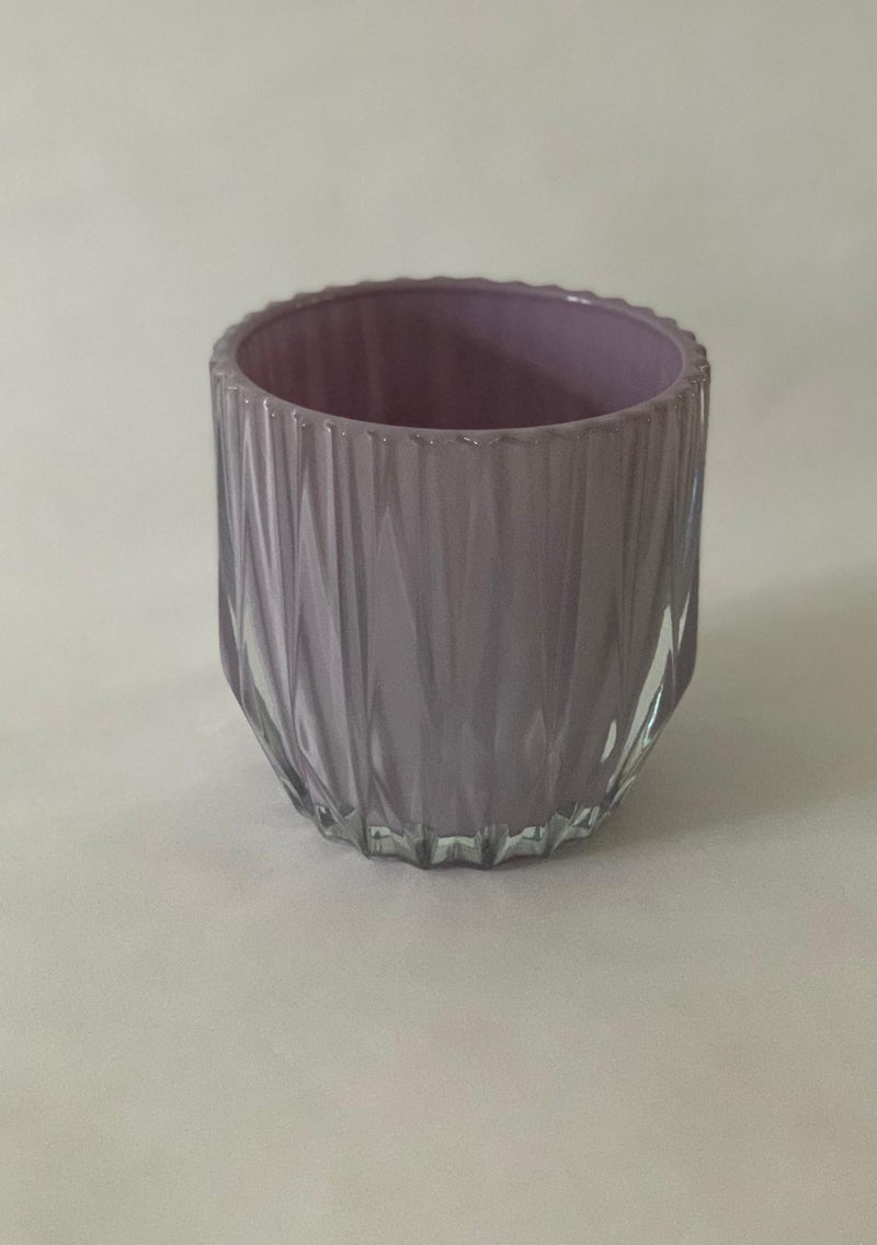 GLAS pot geo lila 12 cm