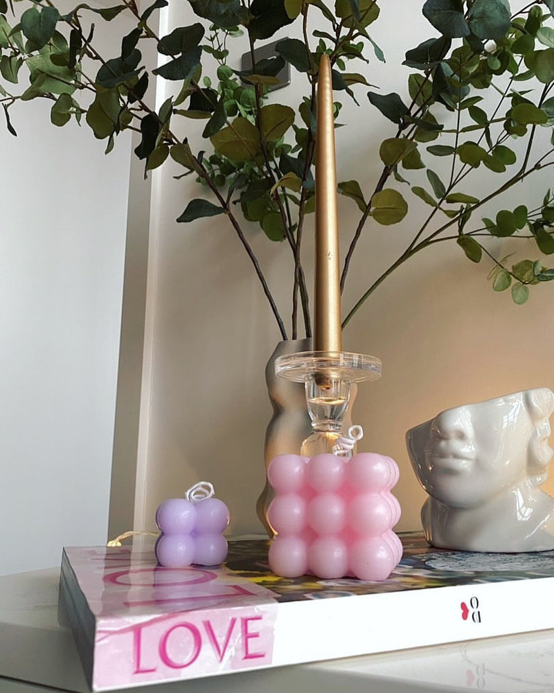 Maxi Bubble Candle - roze