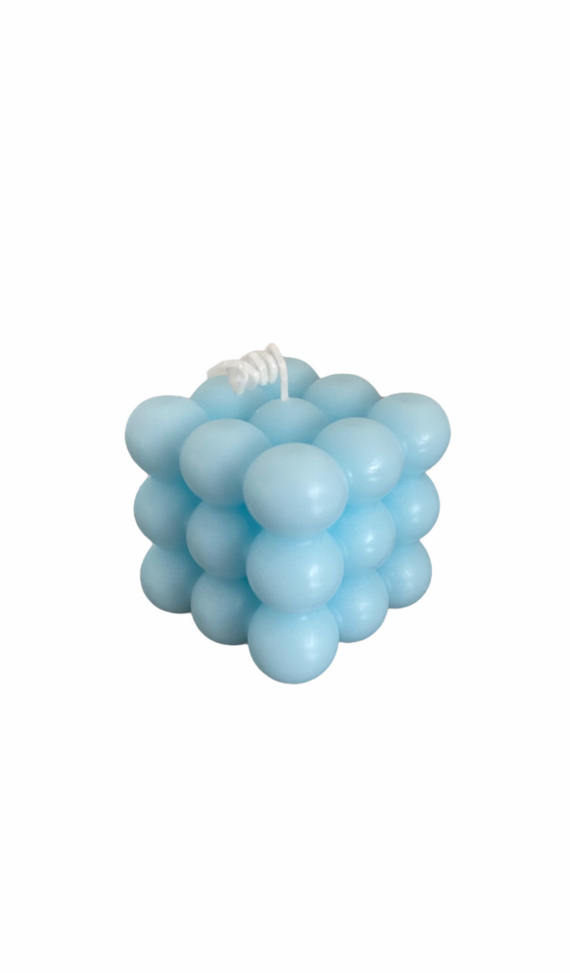 Maxi Bubble Candle - babyblauw