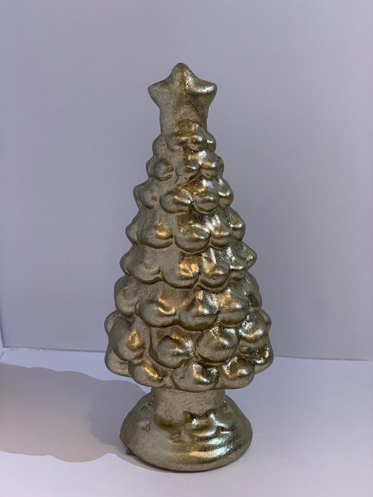 Kerstboom aardewerk goud